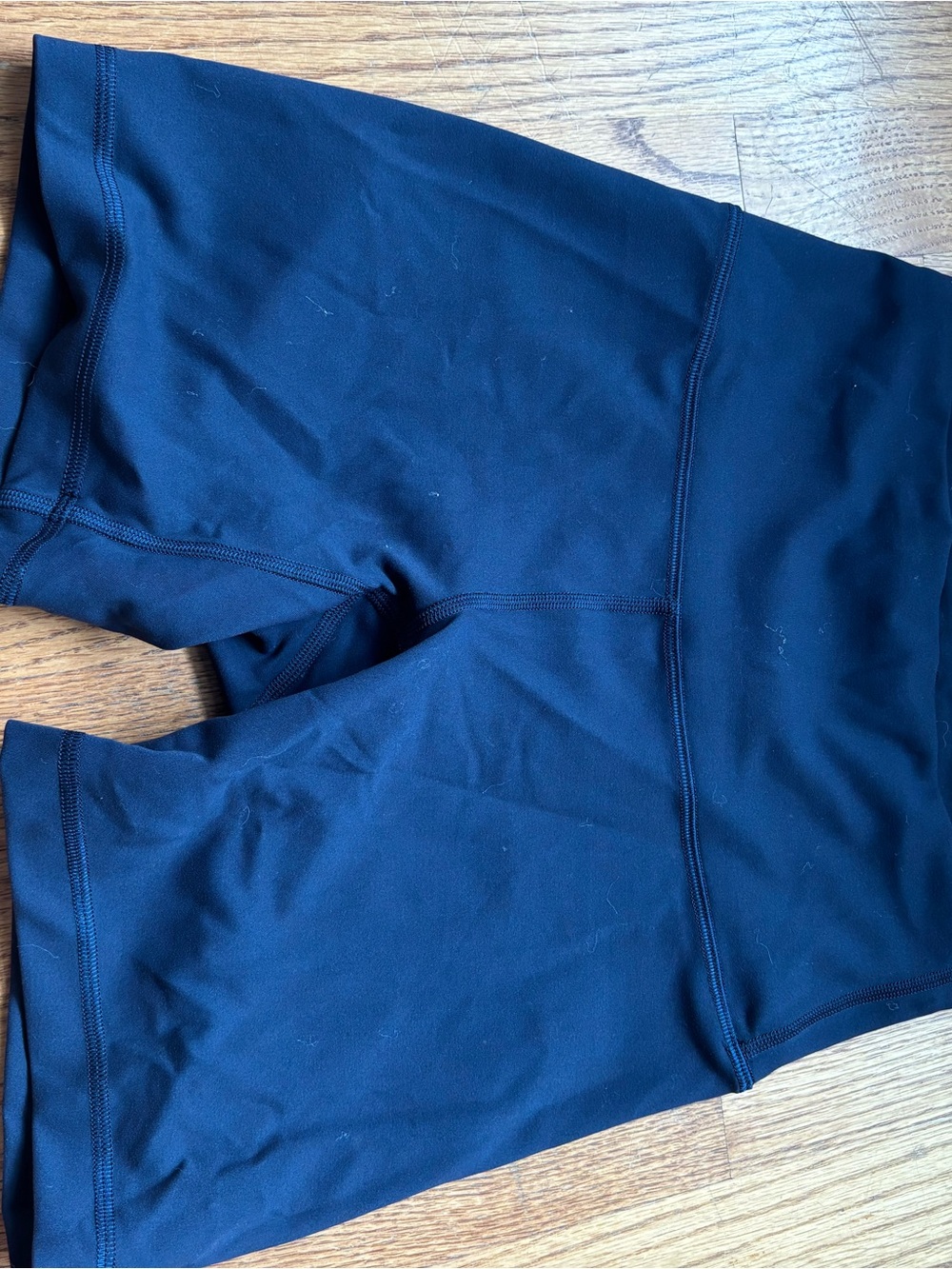 lululemon athletica wonder train in navy Bike Shorts